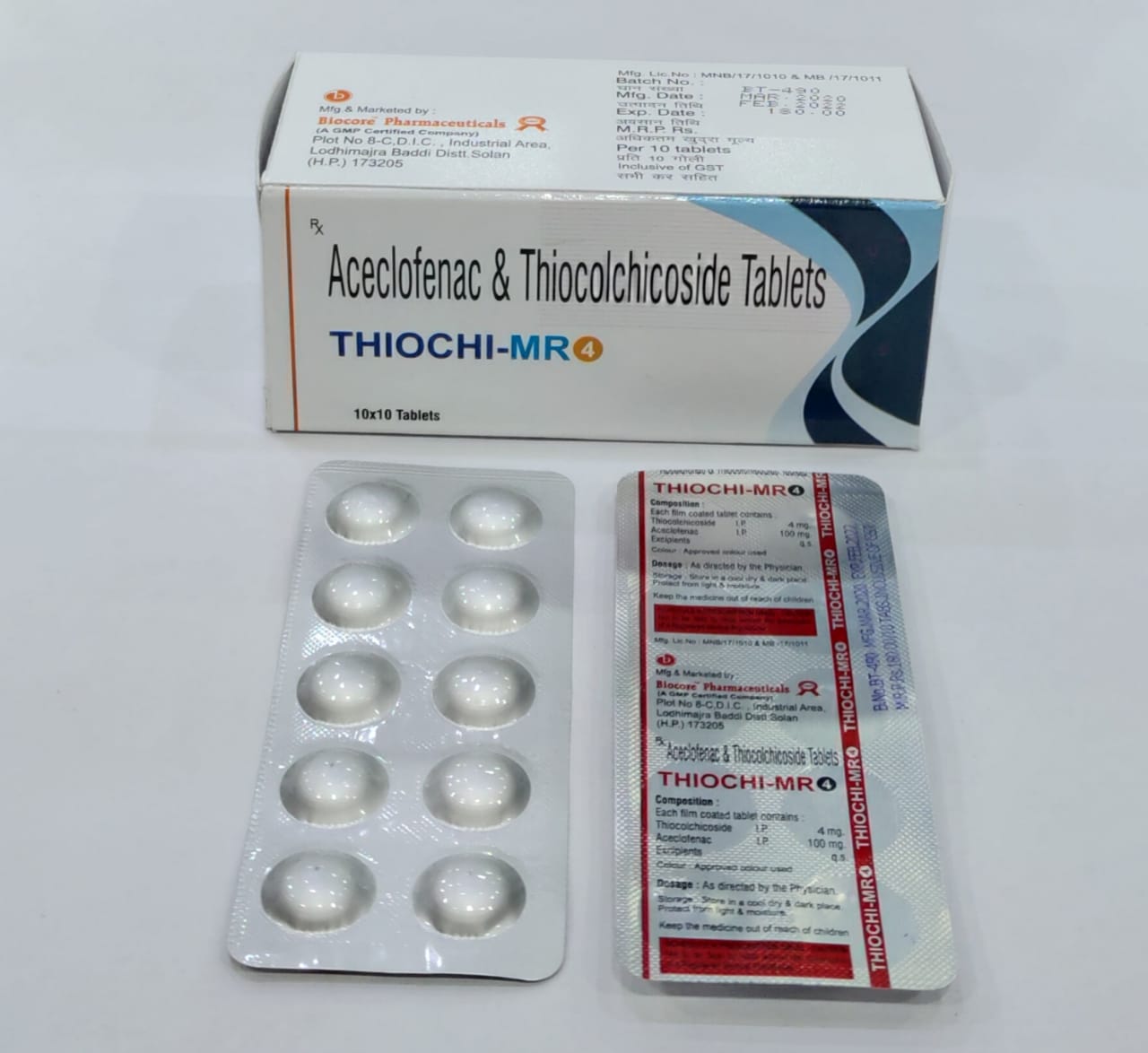 THIOCHI-MR 4MG Tablets