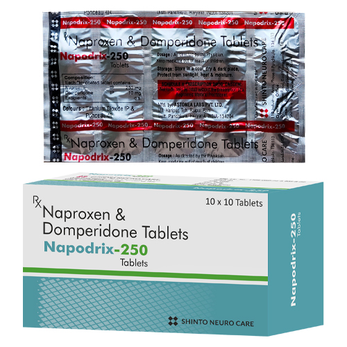 Naproxen 250 mg + Domperidone 10 mg Tablets