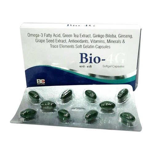 OMEGA-3 FATTY ACID+ GREEN TEA EXTRACT + GINKGO BILOBA + GINSENG+ GRAPE SEED EXTRACT Softgel Capsules