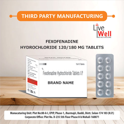 Fexofenadine Hydrochloride 120mg Tablets IP