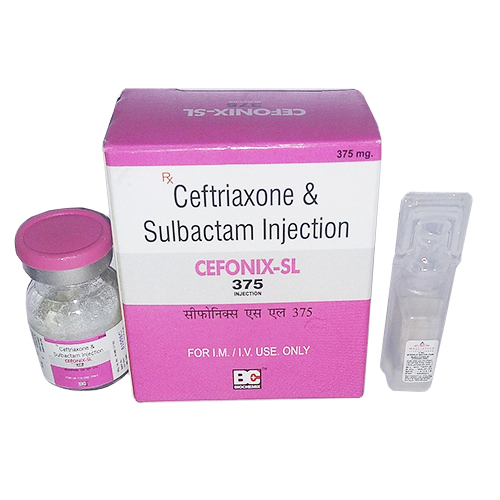 Ceftriaxone 250mg + Sulbactum 125mg Injection