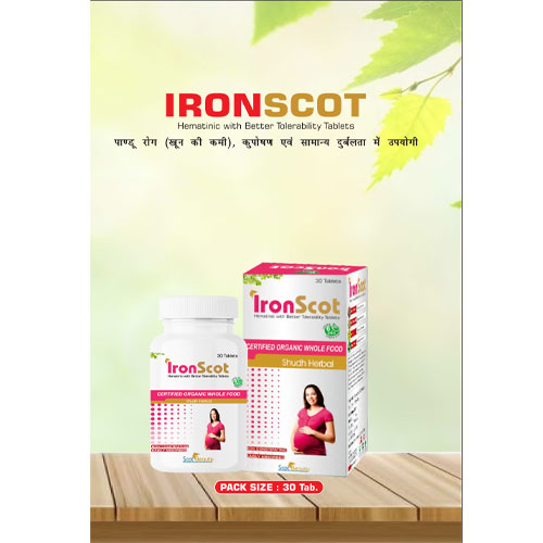 IRONSCOT (IRON DEFECENCY, ANAEMIA, NUTRITIONAL DEFENCY) Tablets