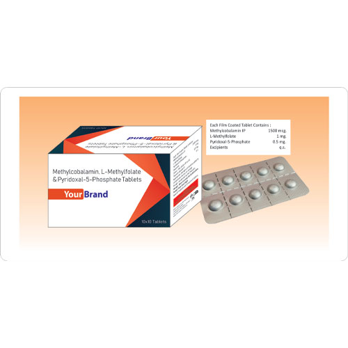 Methylcobalamin 1500mcg + L-Methylfolate 1mg + Pyridoxal 5 Phosphate 0.5mg Tablets
