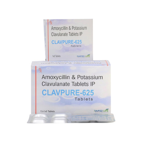 AMOXYCILLIN + POTASSIUM CLAVULANATE 625 mg TABLETS