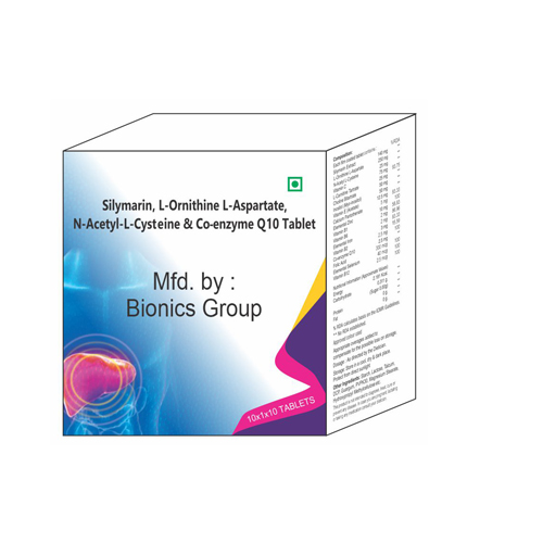 SILYMARIN + L-ORNITHINE L-ASPARTATE + N-ACETYL-L-CYSTEINE + CO-ENZYME Q10 Tablets