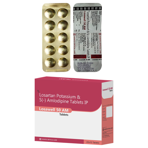 Losartan 50 mg + Amlodipine 5 mg Tablets