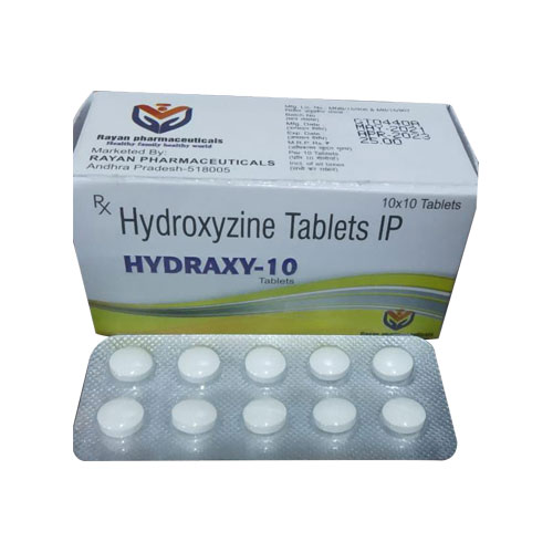 Hydroxyzine Hydrochloride IP 10 mg Tablets
