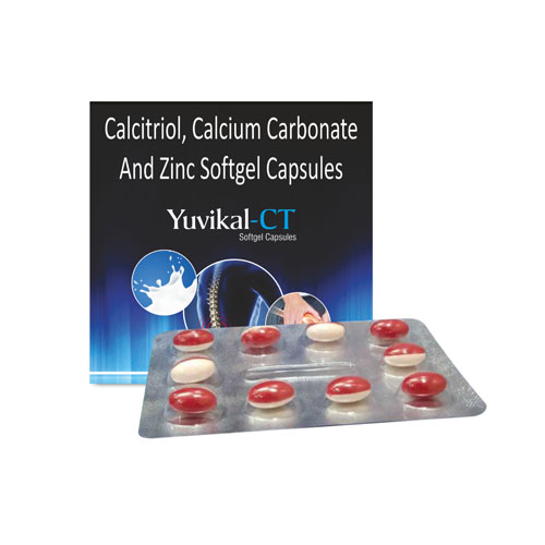 CALCIUM CARBONATE 500 MG + CALCITRIOL 0.25MCG + ZINC 7.5 MG SOFTGEL CAPSULES