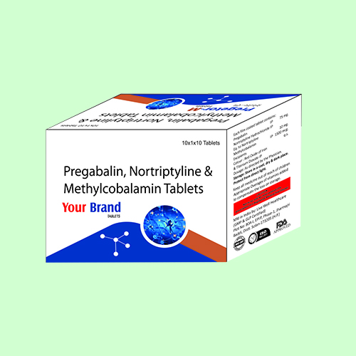 Pregabalin 75mg + Nortriptyline 10mg + Mecobalamin 1500mcg Tablets