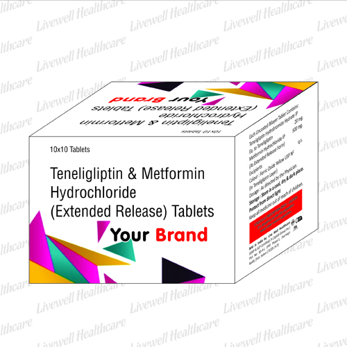 Teneligliptin + Metformin Hydrochloride (Extended Release) Tablets