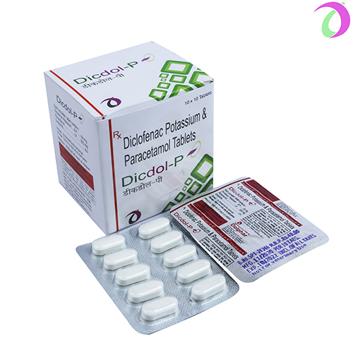 Diclofenac Potassium 50mg +Paracetamol 325mg Tablets