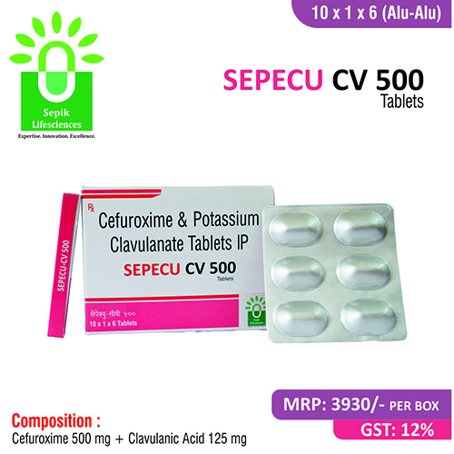 SEPECU-CV 500 Tablets
