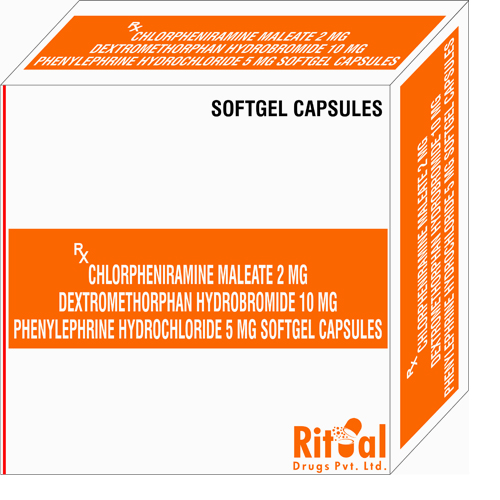 Chlorpheniramine Maleate 2 mg + Dextromethorphan Hydrobromide 10mg + Phenylephrine Hydrochloride 5mg