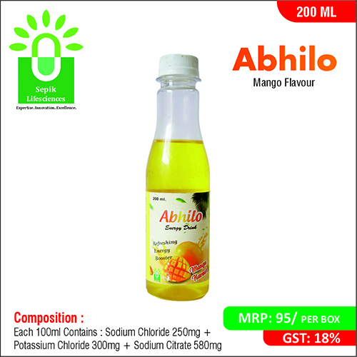 ABHILO Mango Flavour Energy Drink Liquid