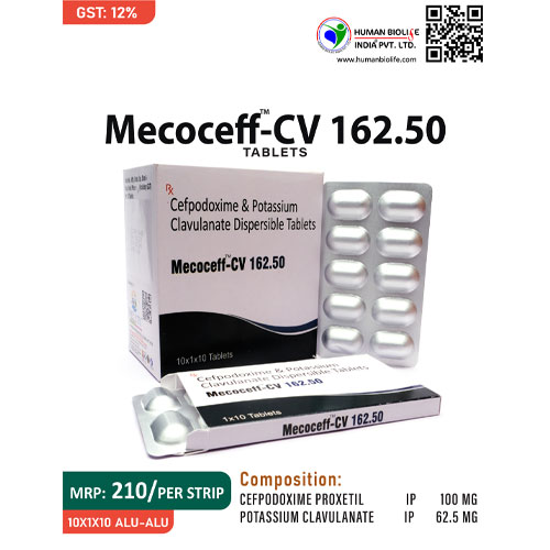 MECOCEFF-CV 162.50 TABLETS