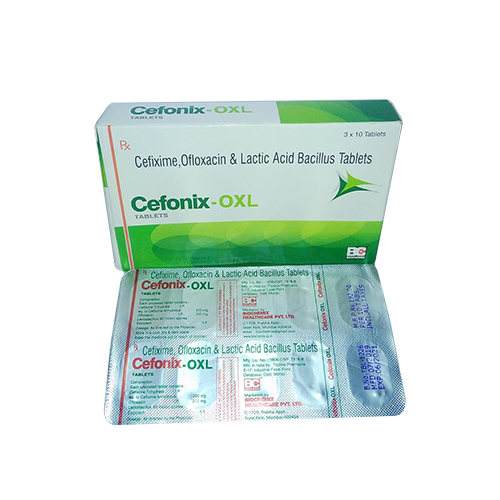 Cefixime 200mg+ Ofloxacin 200mg + LAB 2.5 Million spore Tablets