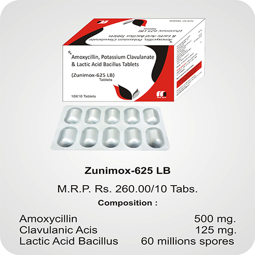 ZUNIMOX-625 LB Tablets