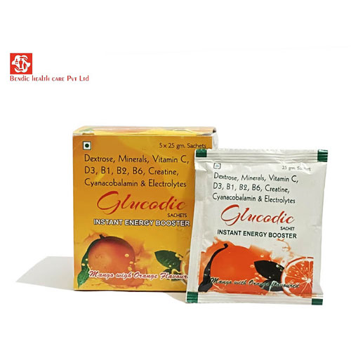 Glucodic-(Mango with Orange Flavour) Sachets