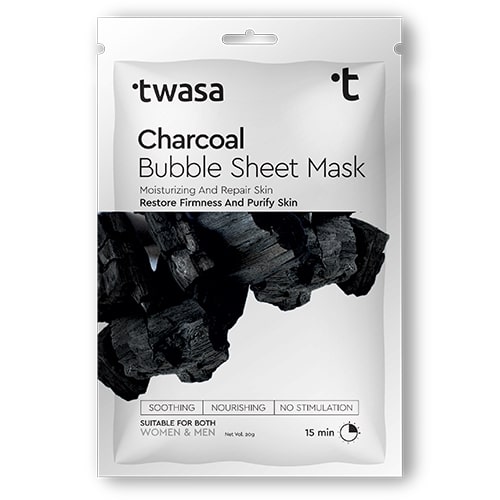 Private Label Charcoal Bubble Facial Sheet Mask Manufacturer