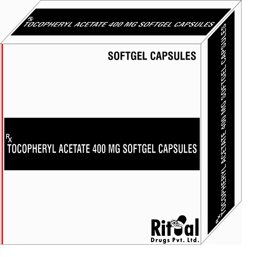 Tocopheryl Acetate 400 mg Softgel Capsules