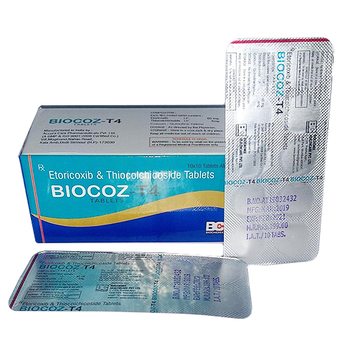 Etoricoxib 60mg + Thiocolchicoside 4mg Tablets