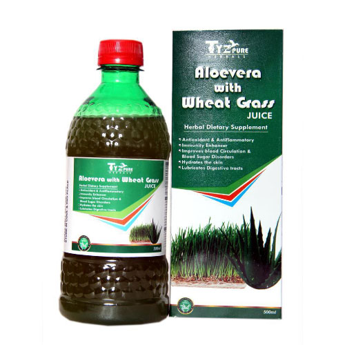 ALOEVERA WITH WHEAT GRASS Juice