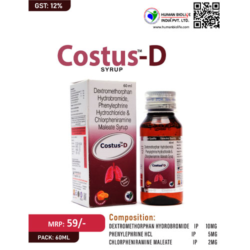 COSTUS-D Syrup (60ml)