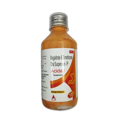 Magaldrate 400 mg/ 480 mg +Simethicone 20 mg   / Each 5ml Suspension (Mango Flavour)