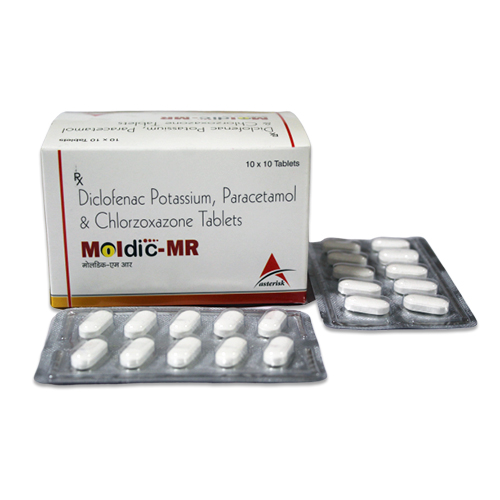 Diclofenac Potassium 50mg + Paracetamol 325mg + Chlorozoxazone 250mg Tablets