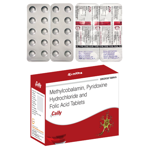 Mecobalamin 1500 mcg + Folic Acid 5 mg + Pyridoxine HCL  20 mg Tablets