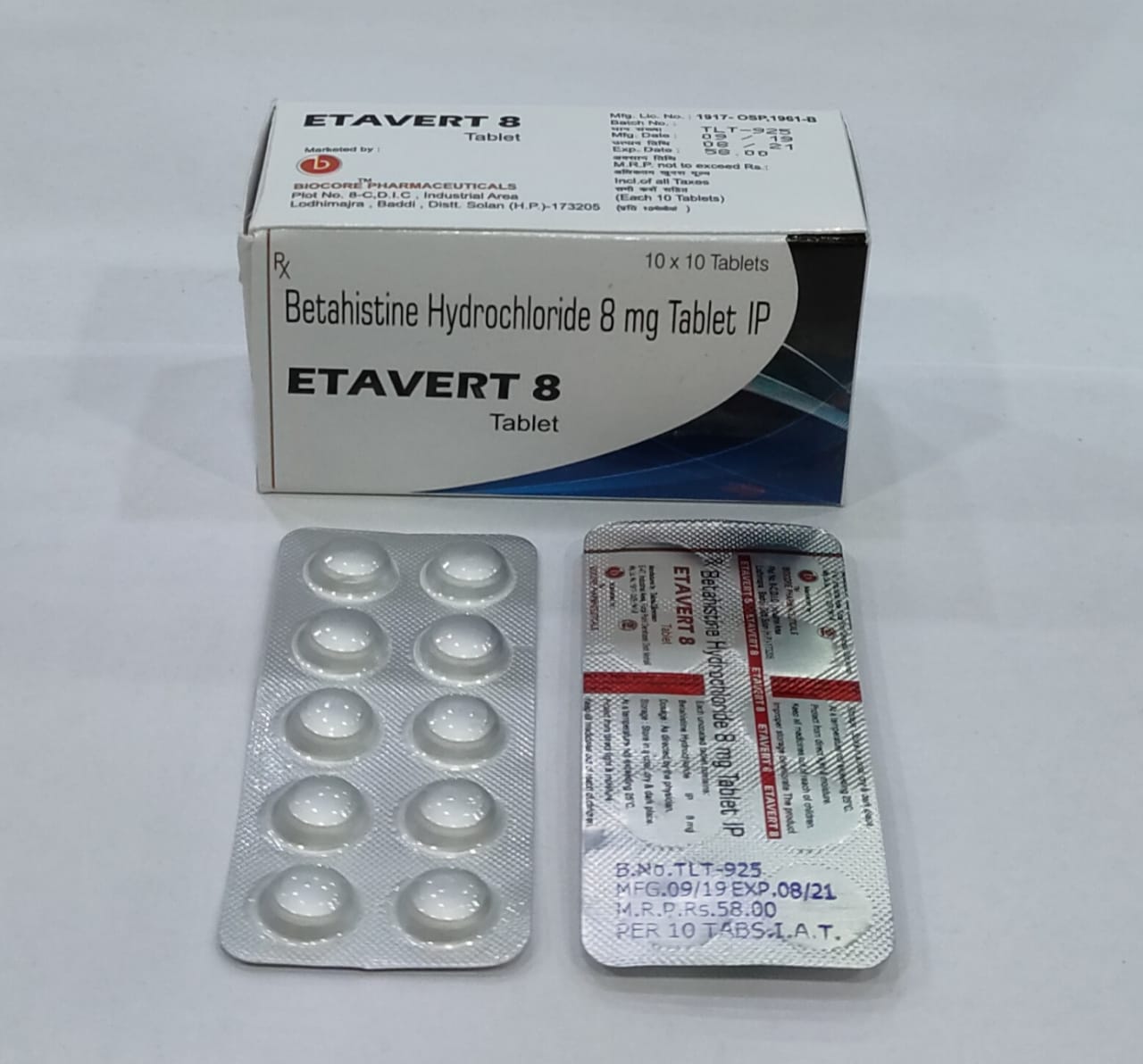 ETAVERT-8 Tablets