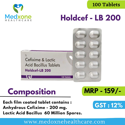 HOLDCEF-LB 200 TABLETS