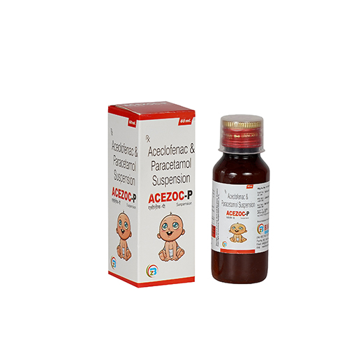 Aceclofenac(IP) 50mg+Paracetamol(IP) 125mg Suspension