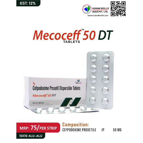 MECOCEFF-50 DT Tablets
