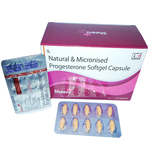 Natural Micronised Progesterone 100mg Softgel Capsules