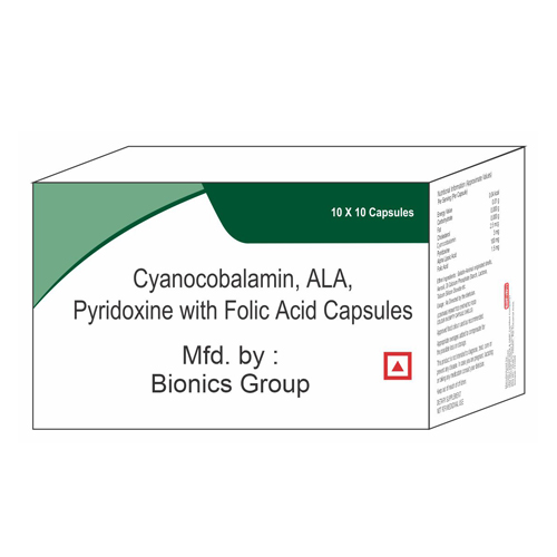 CYANOCOBALAMIN+ALPHA LIOPIC ACID+PYRIDOXINE WITH FOLIC ACID Capsules