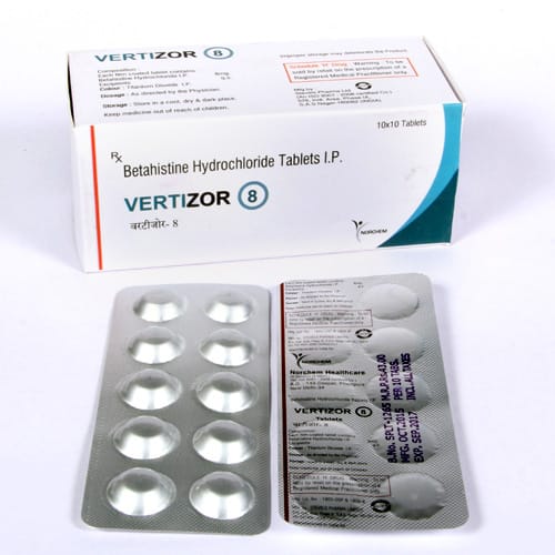 Vertizor-8 Tablets