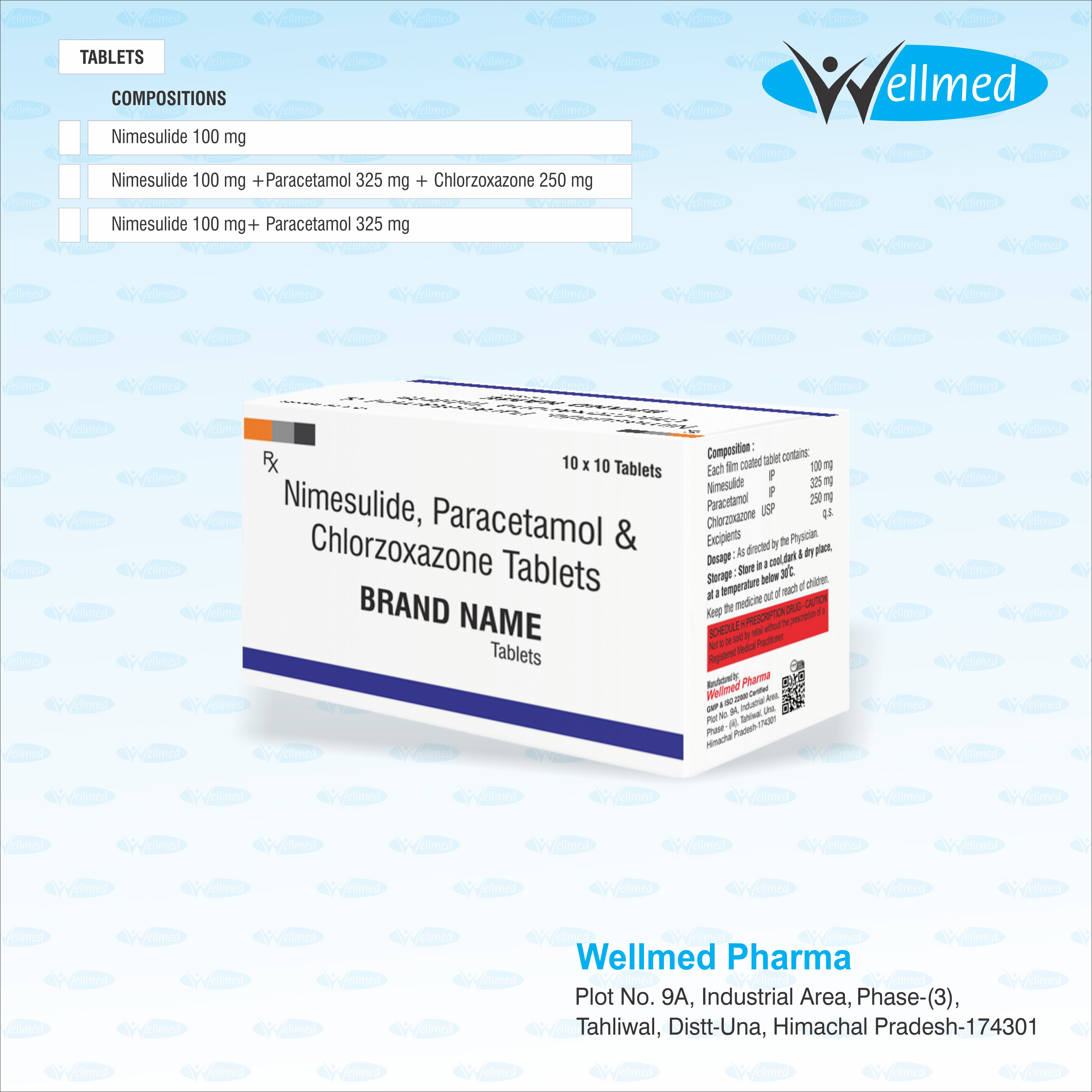  Nimesulide  Paracetamol  Chlorzoxazone