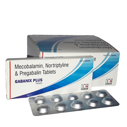 Methylcobalamin 1500 MCG+Nortriptyline 10MG+Pregabalin 75MG Tablets