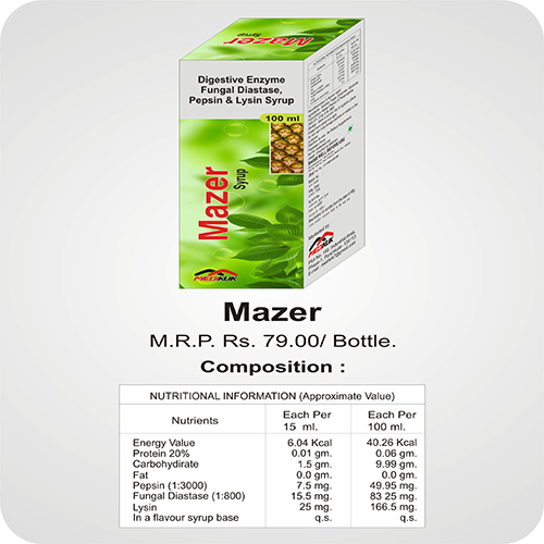 Mazer 100ml Syrup