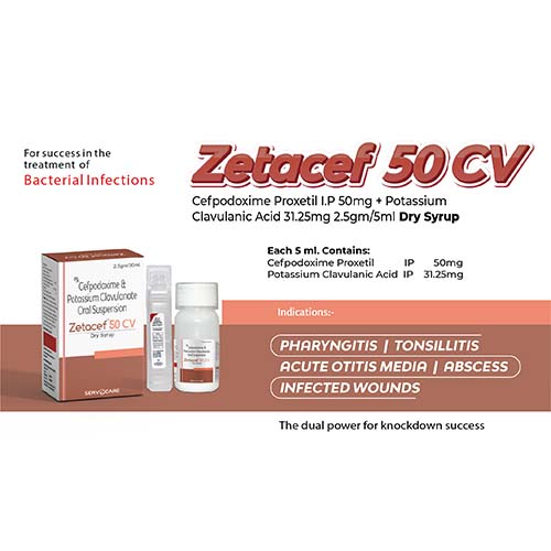 Zetacef - 50 CV Dry Syrup