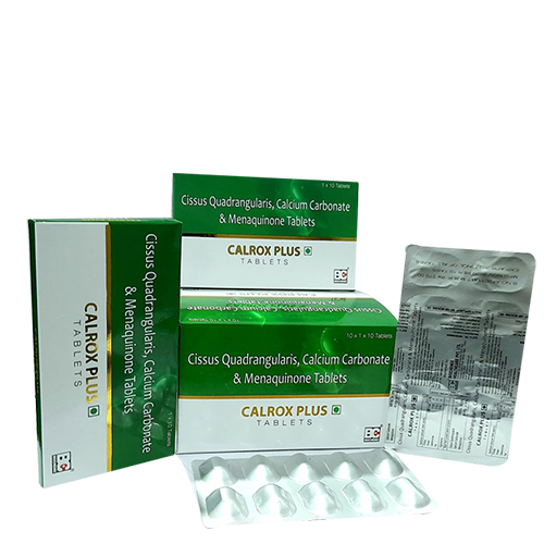 Cissus Quadrangularis 500mg+ Calcium Carbonate 500mg+ Menaquinone 45 mcg Tablets