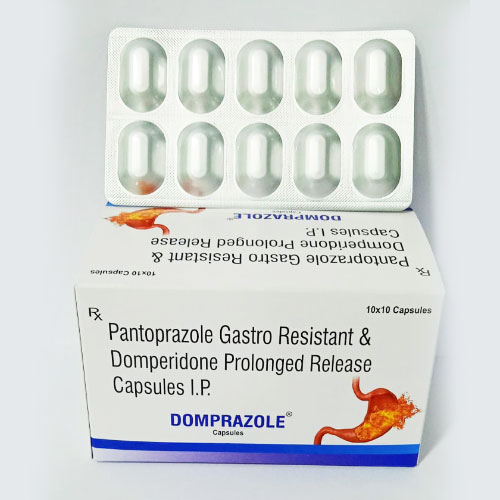 Pantoprazole (ER) 40 mg + Domperidone (SR) 10 mg Capsules