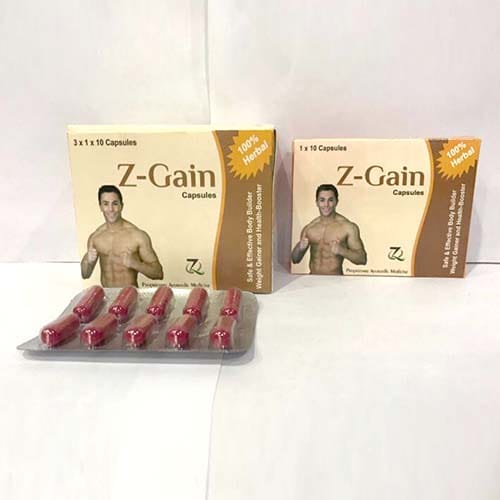 Z-GAIN ( SAFE & EFFECTIVE BODY BUILDNG , WEIGHT GAINER & HEALTH-BOOSTER) Capsules