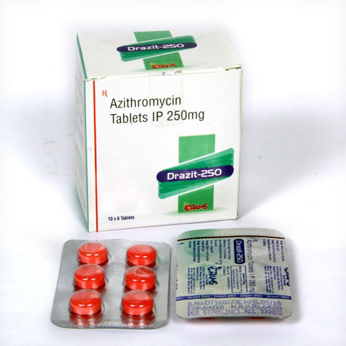 Azithromycin 250mg Tablets (10*6 Blister)