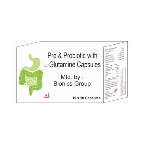 PRE AND PROBIOTICS WITH L-GLUTAMINE Capsules