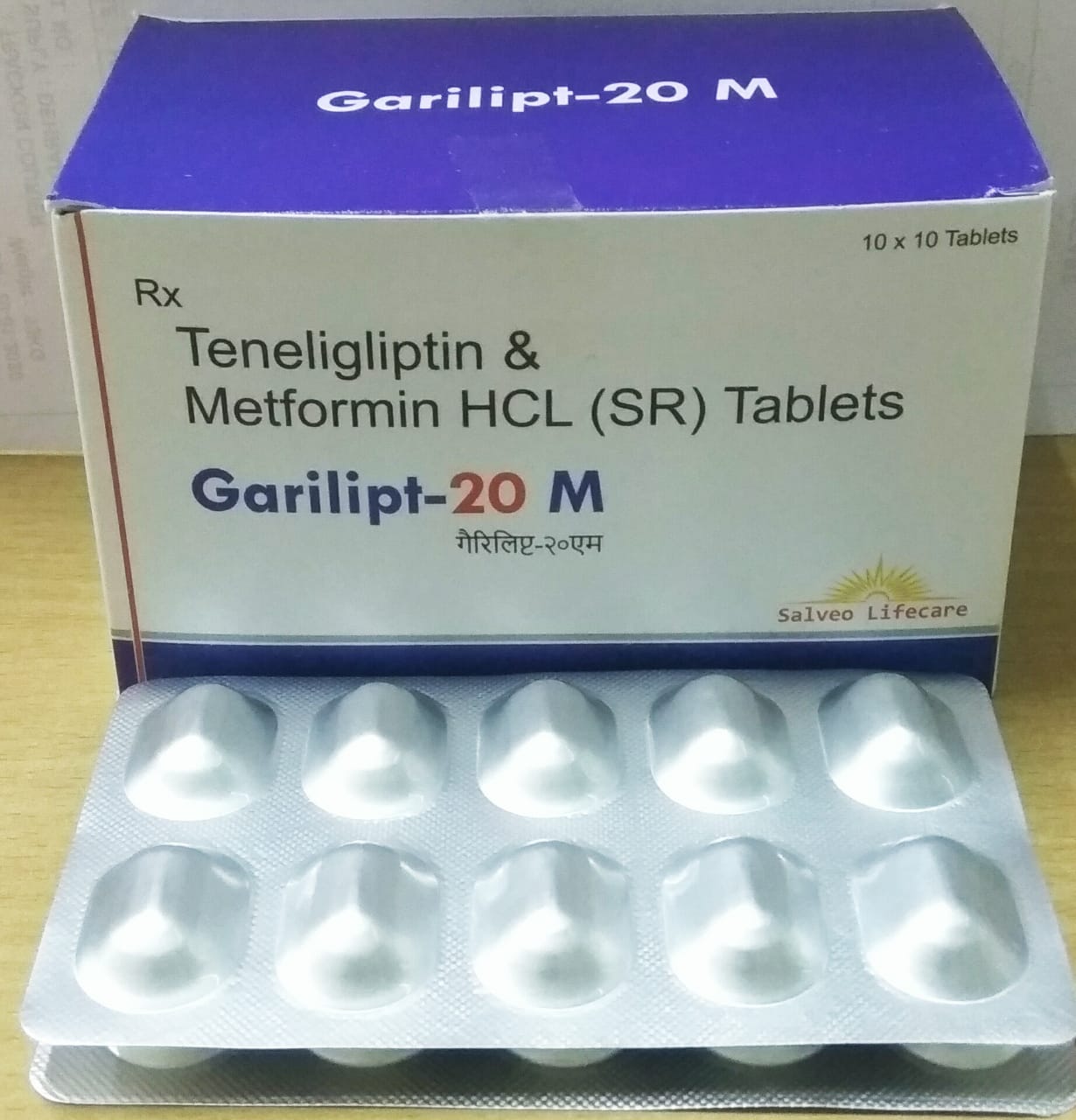 Teliligliptine 20mg and Metformin 500 mg SR