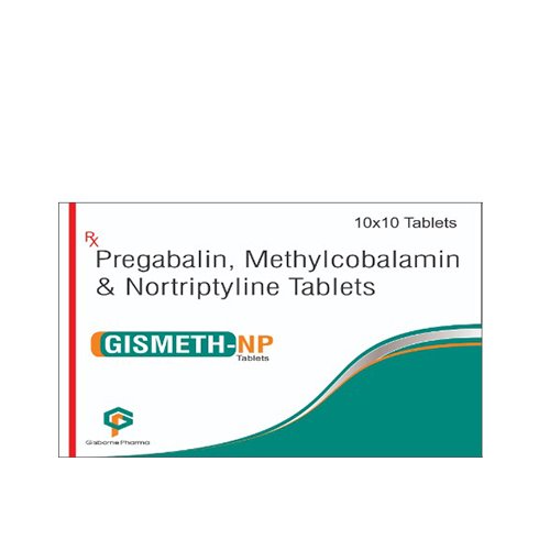 Methylcobalamin 1500mcg + Pregabalin 75mg + Nortriptylin 10mg Tablets