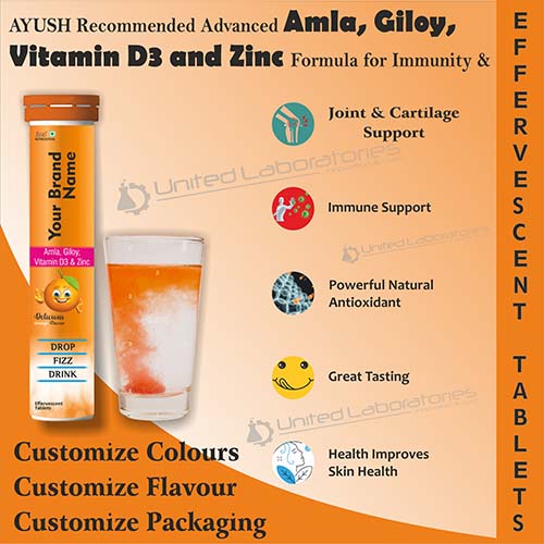 Amla+ Giloy+ Vitamin D3 + Zinc Tablets