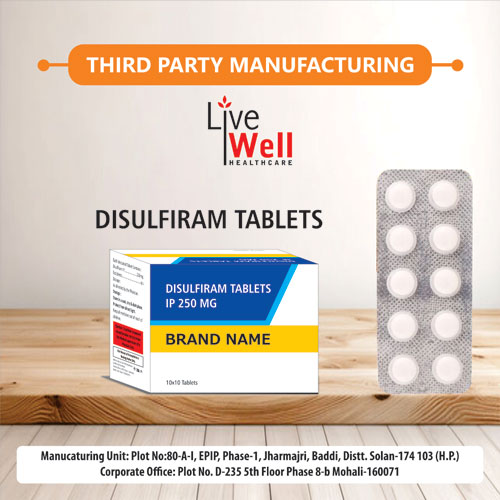 Disulfiram 250mg Tablets IP